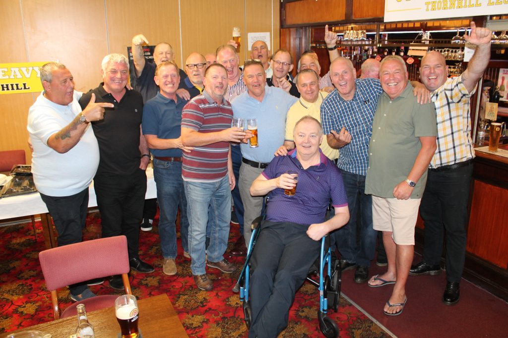 Steve Dunleavy celebrates his 60th