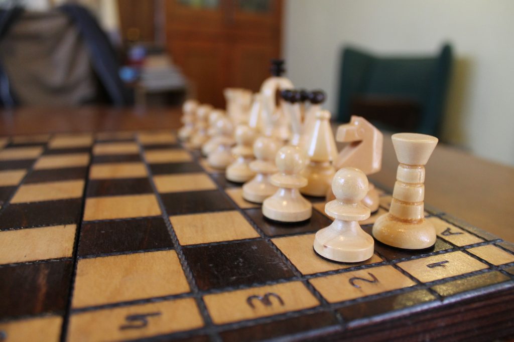 Wooden chess set