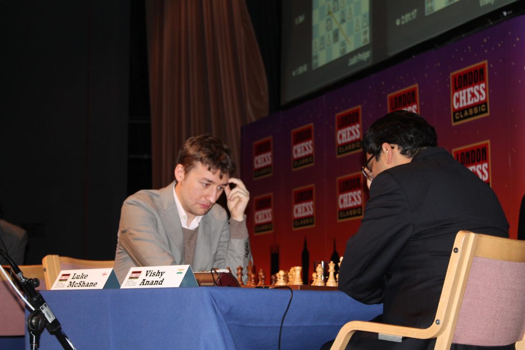 Luke McDhane vs Vishy Anand at the London Chess Classic 2012
