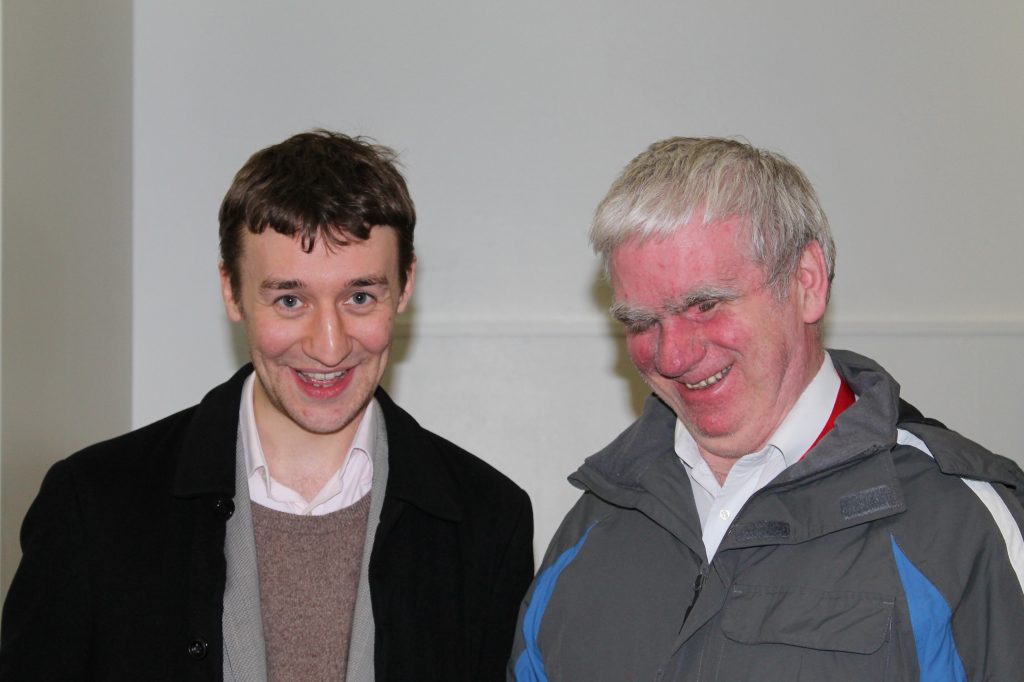 Luke McShane and Guy Whitehouse at the London Chess Classic 2012