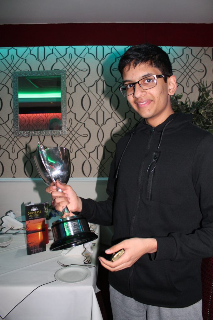 Manoj Chandar, joint winner of the Kooner Cup 2018