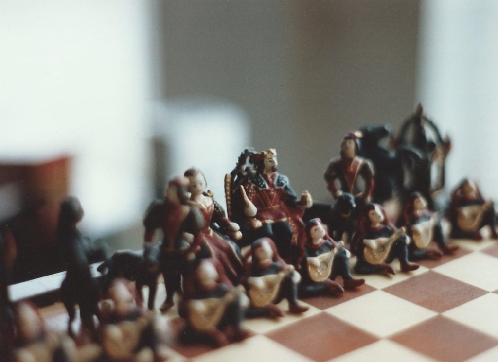Medieval style chess set (Czech)