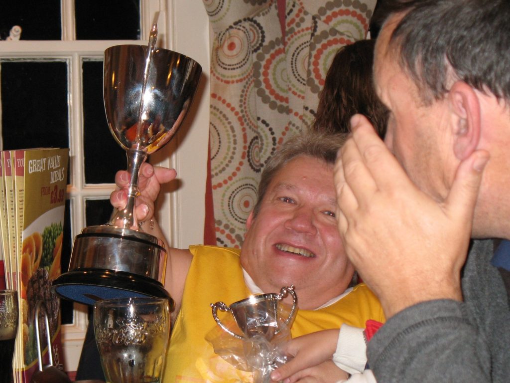 Mike Henbury poses with trophy