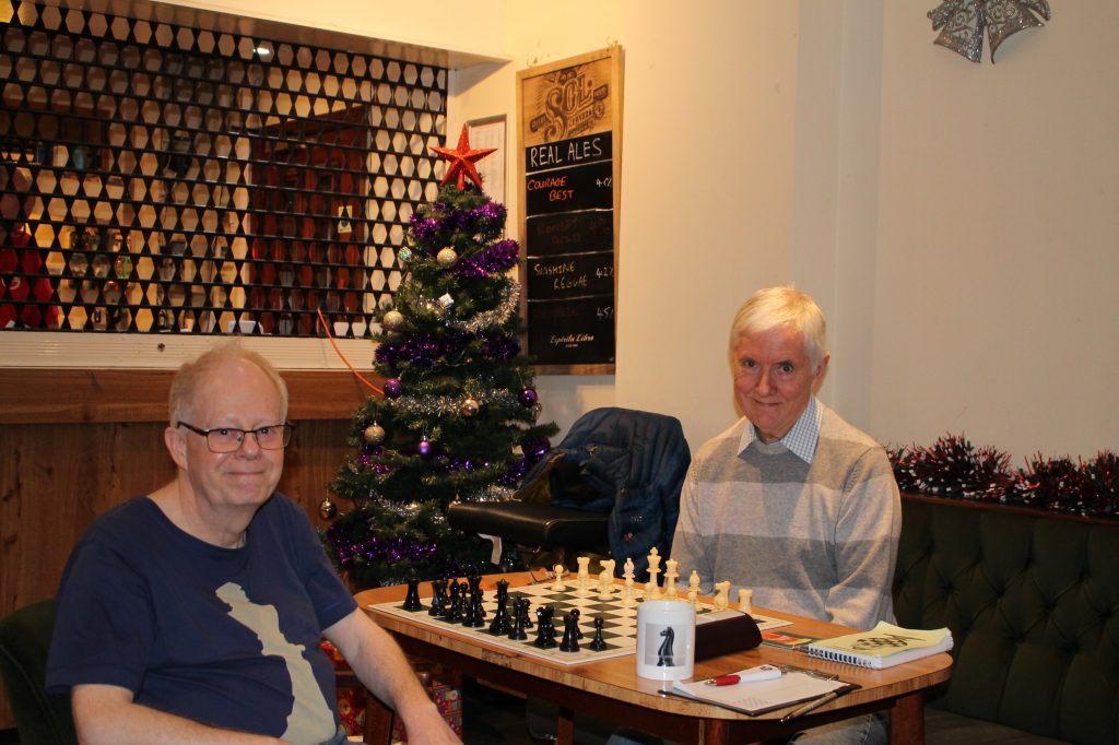 Book prize Tournament round 3 Sam Murphy (white) v Keven Lamb (black) 7 Dec 2021