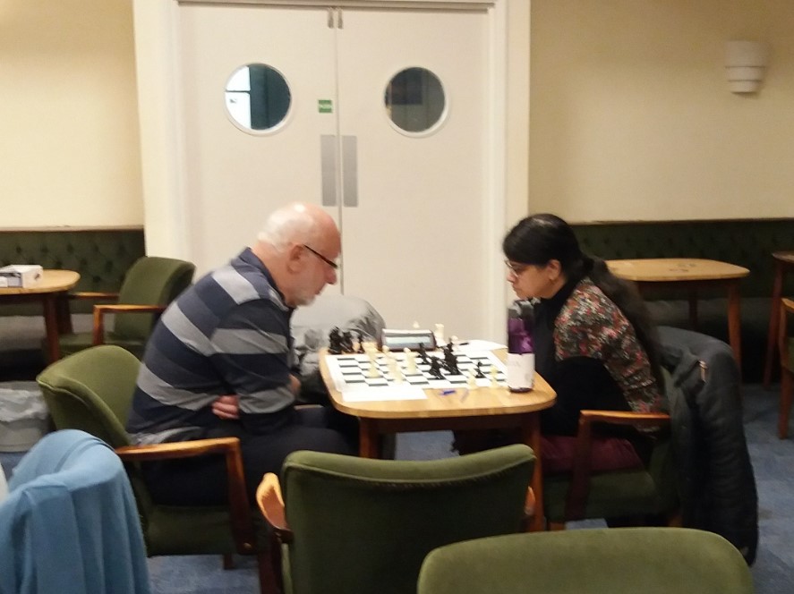 Nobby George v Maha Chandar in the Book Prize Tournament 2021-2, Round 7.